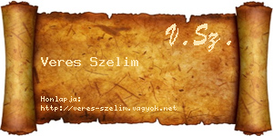 Veres Szelim névjegykártya